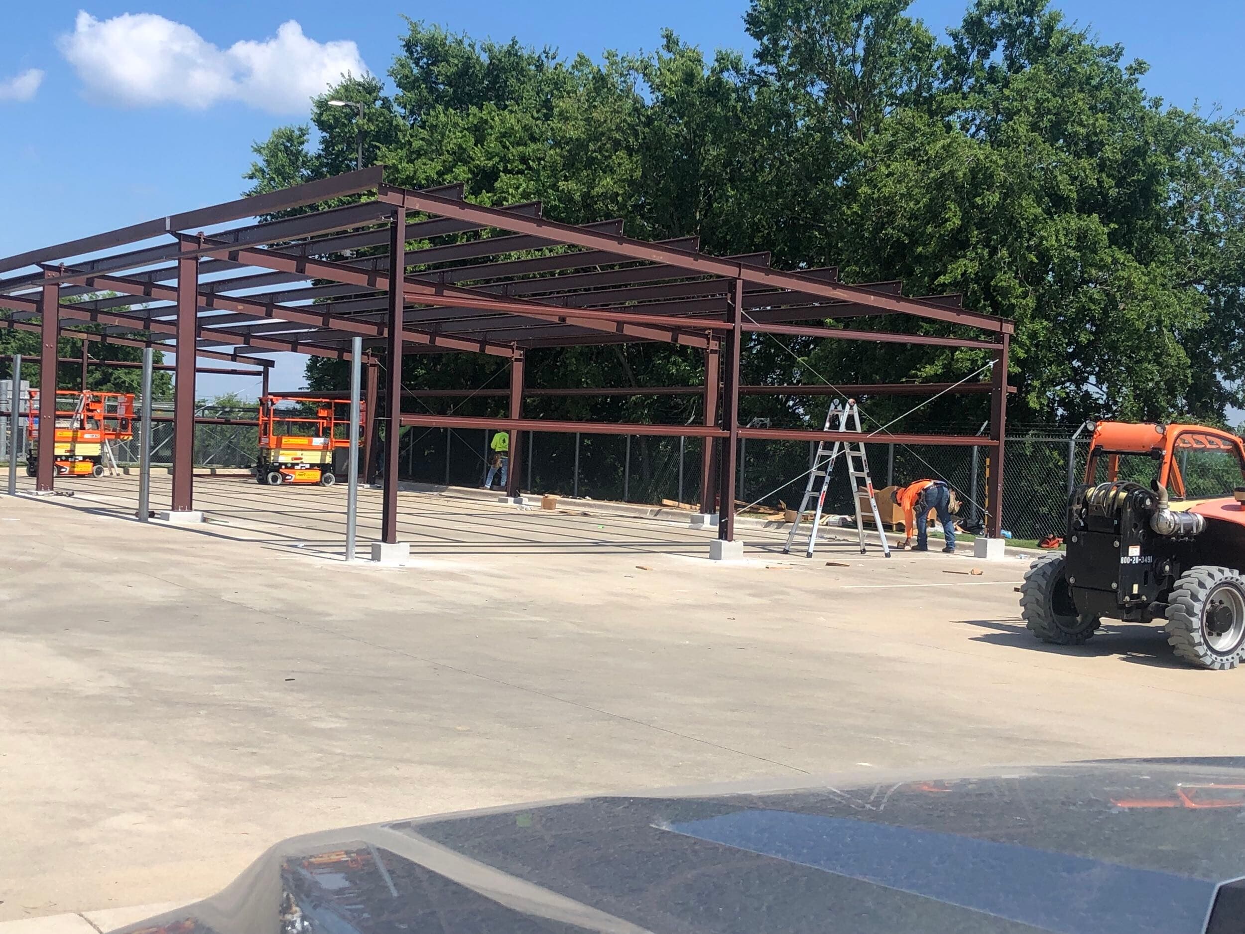 Covered Storage — commercial construction by SYB Builders in Texas