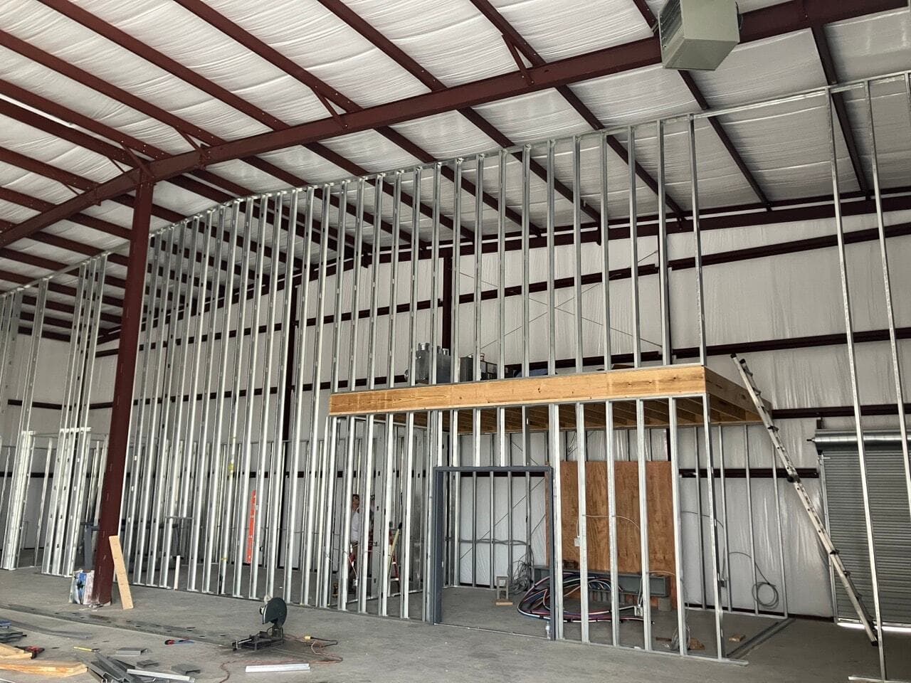 Metal Stud & Drywall Finishing — commercial construction by SYB Builders in Texas