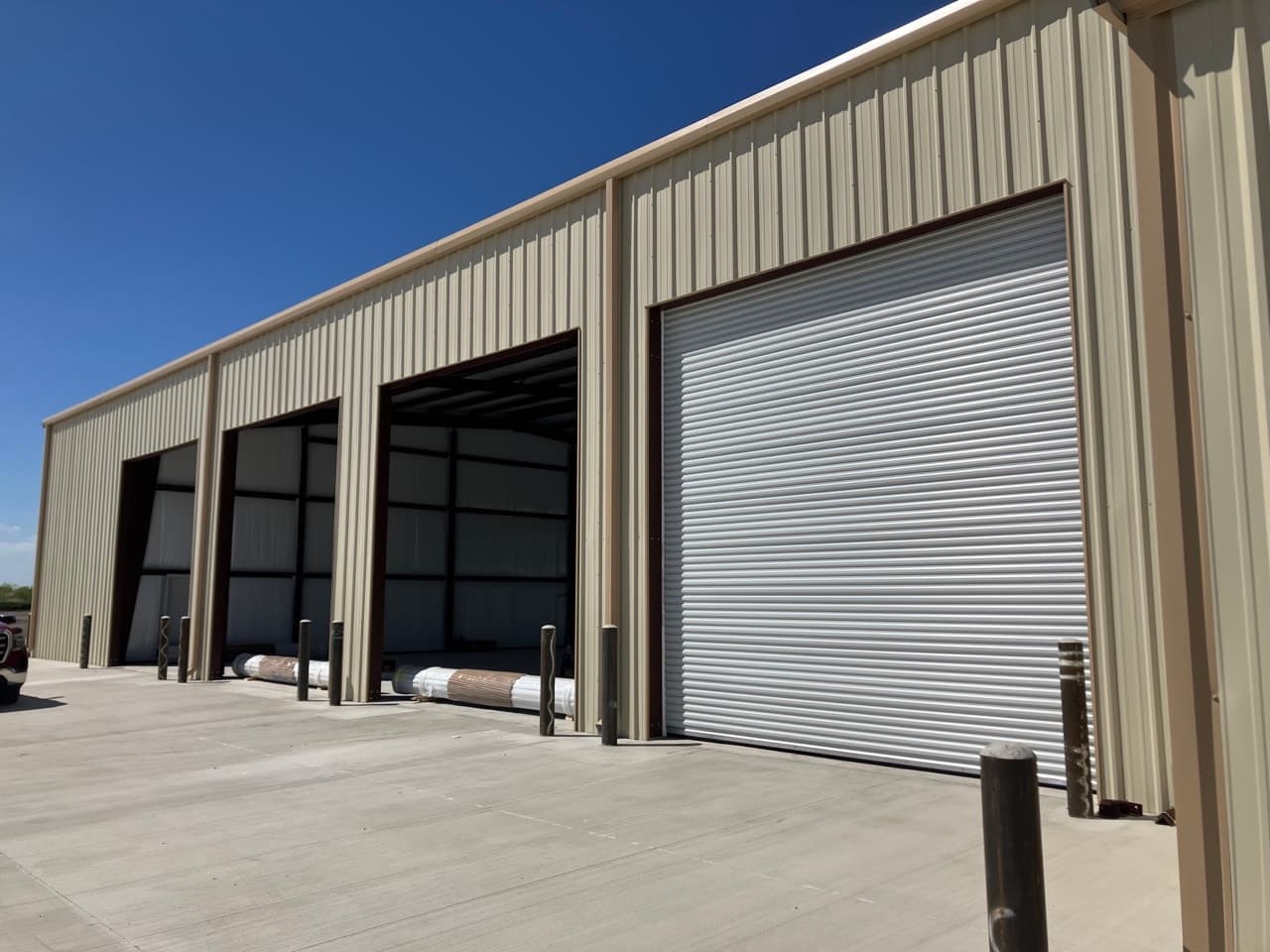 Overhead Doors — commercial construction by SYB Builders in Texas